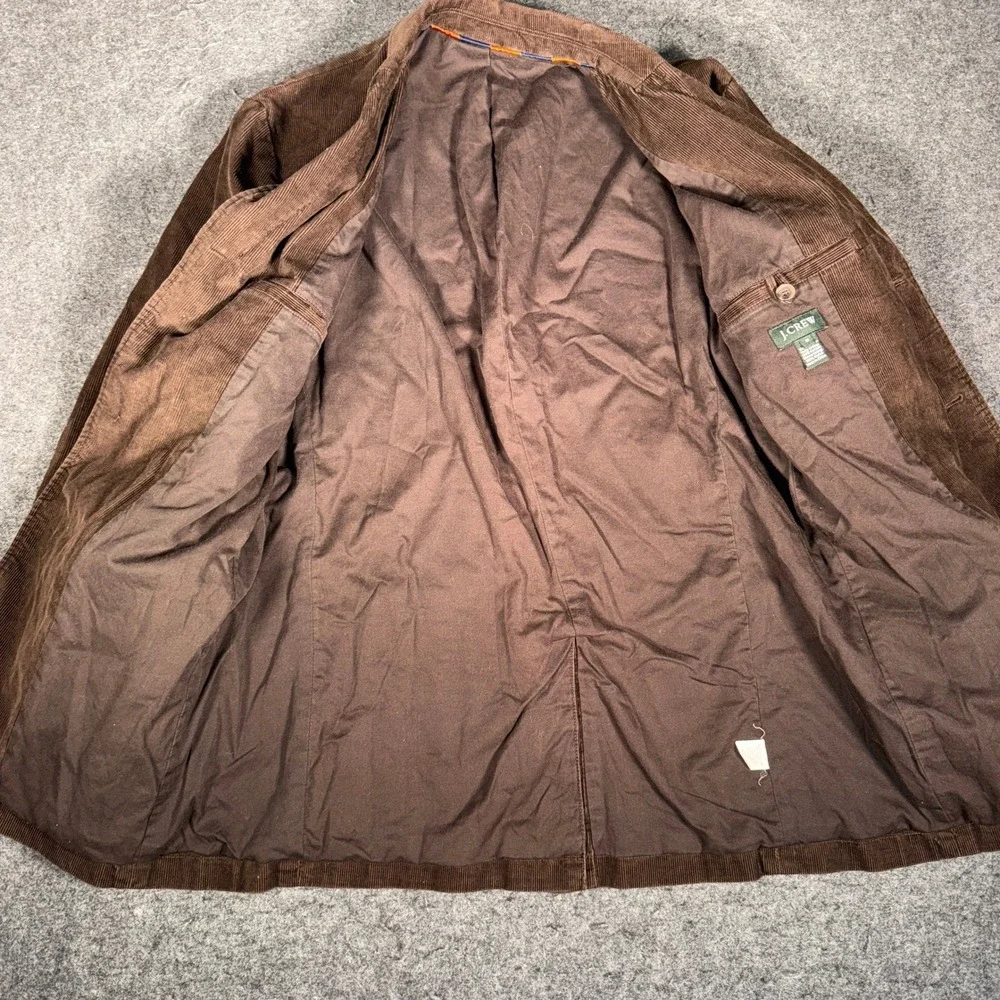 J Crew Corduroy Blazer Jacket Mens Sz M Brown 100%‎ Cotton Academia Preppy Y2K